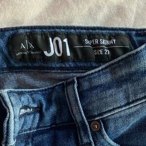 Armani Exchange Blue Skinny Jeans
